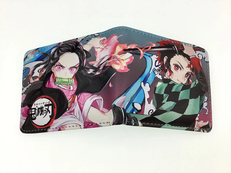 Demon Slayer: Kimetsu No Yaiba Anime Peripheral Short Wallet Zero Wallet Student Men And Women Simple Wallet