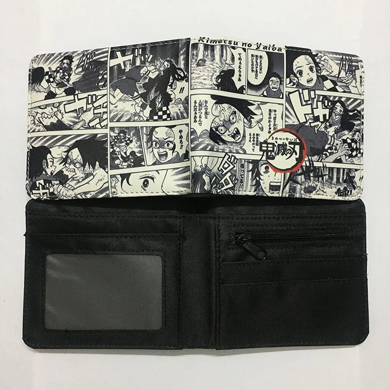 Demon Slayer: Kimetsu No Yaiba Anime Peripheral Short Wallet Zero Wallet Student Men And Women Simple Wallet