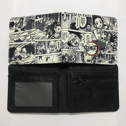 Demon Slayer: Kimetsu No Yaiba Anime Peripheral Short Wallet Zero Wallet Student Men And Women Simple Wallet