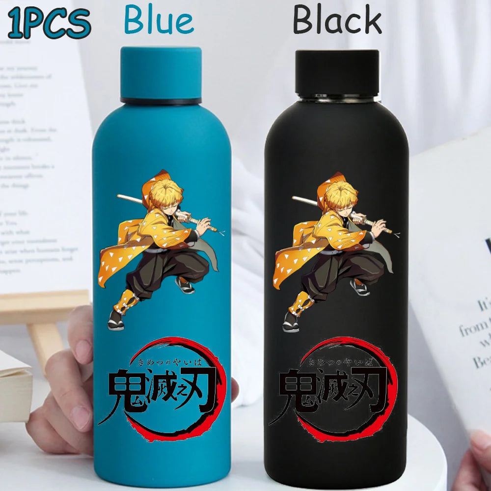 Kimetsu No Yaiba 500ML Insulated Water Cup Game Anime Character Paint Small Mouth Bottle Cartoon Large Capacity Drinking Cup