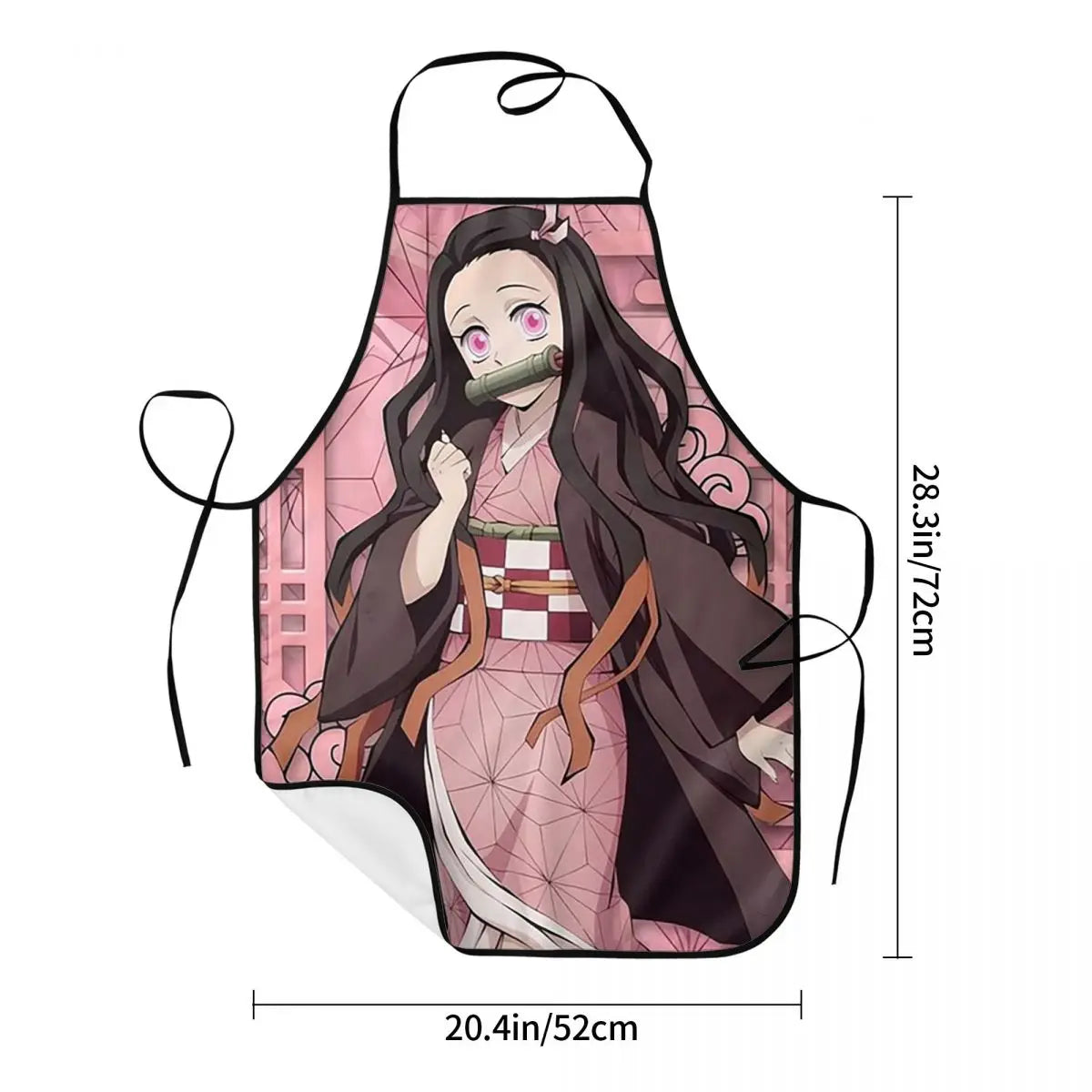 Nezuko Apron Chef Cooking Cuisine Tablier Sleeveless Bib Kitchen Cleaning Pinafore for Women Men Painting