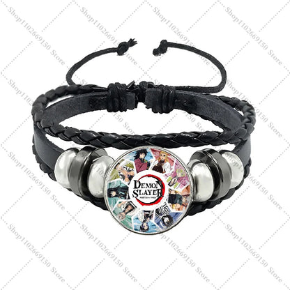 Anime Creative Bracelet Fashion Jewelry Accessories Demon Slayers Cartoon Cute Bracelets Charms Pendant Bangle Birthday Gifts