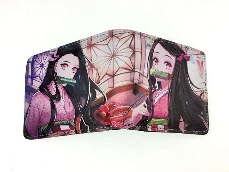 Demon Slayer: Kimetsu No Yaiba Anime Peripheral Short Wallet Zero Wallet Student Men And Women Simple Wallet