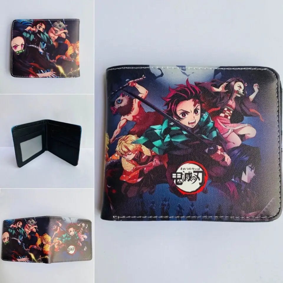 Demon Slayer: Kimetsu No Yaiba Anime Peripheral Short Wallet Zero Wallet Student Men And Women Simple Wallet
