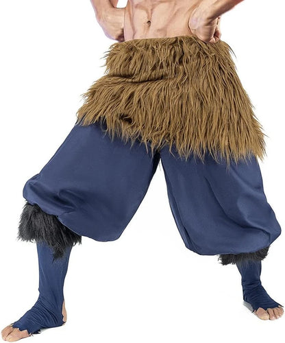Hashibira Inosuke Anime Cosplay Costume Pig Mask Pants Outfit for Halloween Carnival Party Clothes For Men