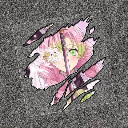 New Demon Slayer Stickers Cartoon Animation Characters Creative Personalized Car Stickers Computer Electric Vehicle Decoration