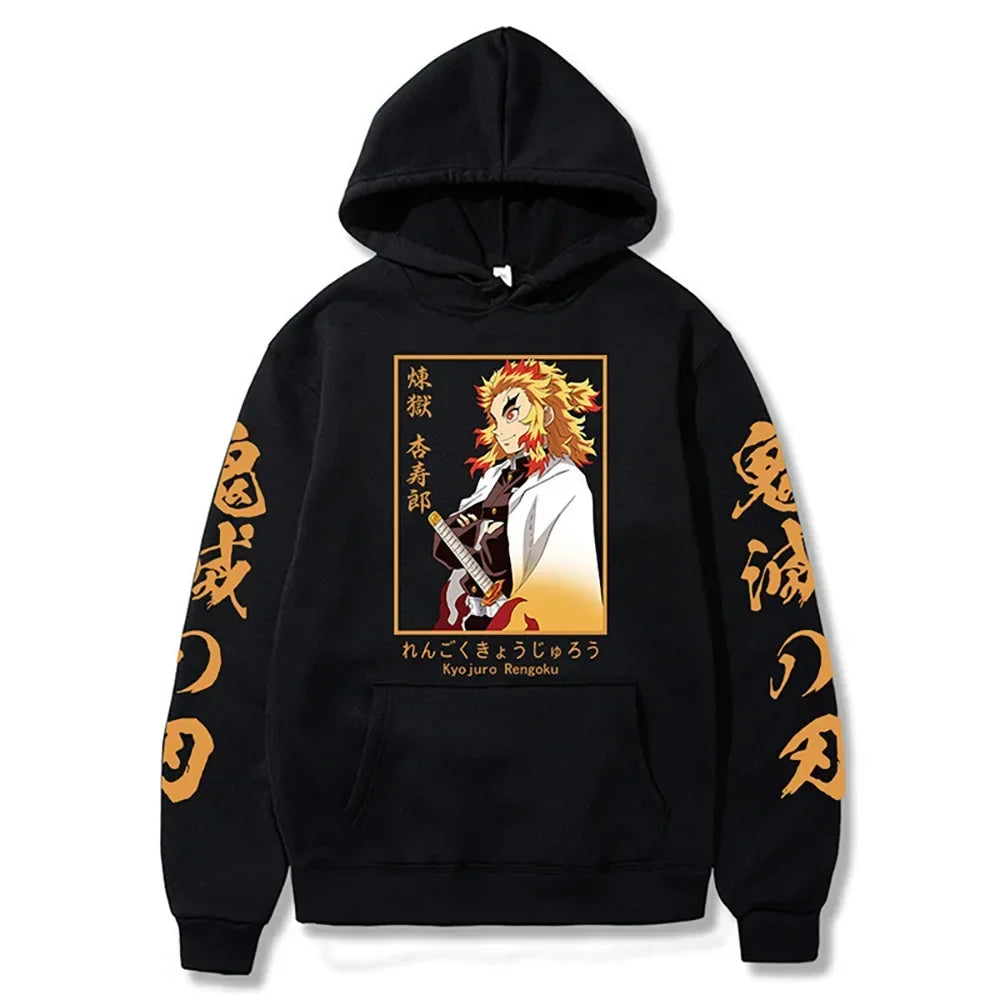 Japanese Anime Demon Slayer Plus Size Hoodie Women Sweatshirts Kamado Nezuko Print Hooded Harajuku Girl And Boy Casual Pullover
