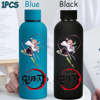 Kimetsu No Yaiba 500ML Insulated Water Cup Game Anime Character Paint Small Mouth Bottle Cartoon Large Capacity Drinking Cup