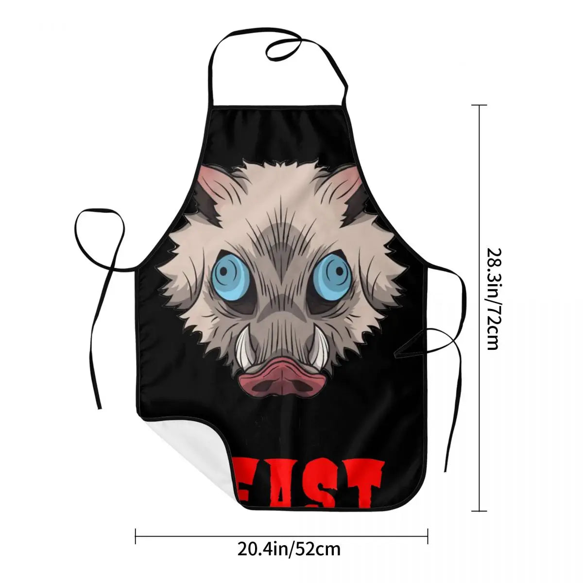 I'm A Beast Hashibira Inosuke Aprons for Women Men Waterproof Cafe Bibs Demon Slayer Anime Polyester Gardening Pinafore