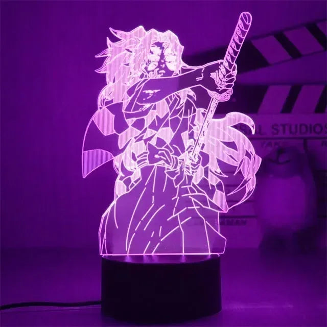 Kimetsu No Yaiba Nezuko Kamado Figure Led Night Light for Bedroom Decor Nightlight Kids Child Table 3d Lamp Demon Slayer Gift
