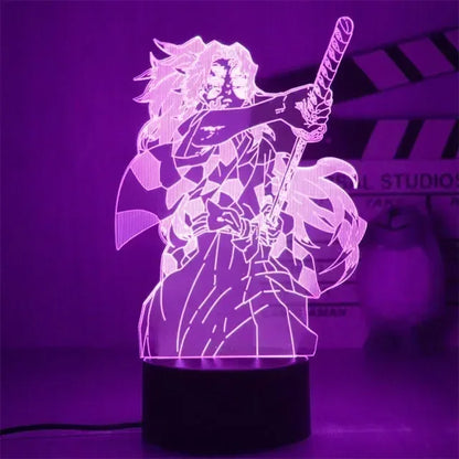 Kimetsu No Yaiba Nezuko Kamado Figure Led Night Light for Bedroom Decor Nightlight Kids Child Table 3d Lamp Demon Slayer Gift