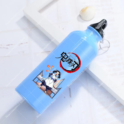 500ml Demon Slayer Aluminum Water Bottle Portable Sport Cup Women Men Anime Tomioka Nezuko Fashion Retro Kettle Birthday Gift