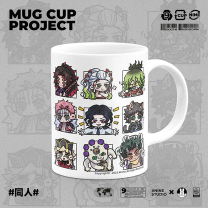Demon Slayer Kamado Tanjirou Shinazugawa Sanemi creative cartoon ceramic mug home office afternoon tea coffee cup birthday Gifts