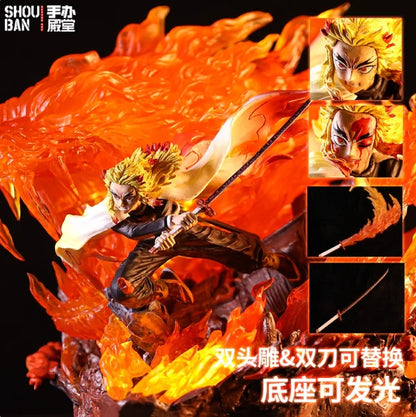 In Stock 51cm Demon Slayer Agatsuma Zenitsu And Kochou Shinobu Gk Anime Figure Statue Desktop Decoration Collection Model Gifts