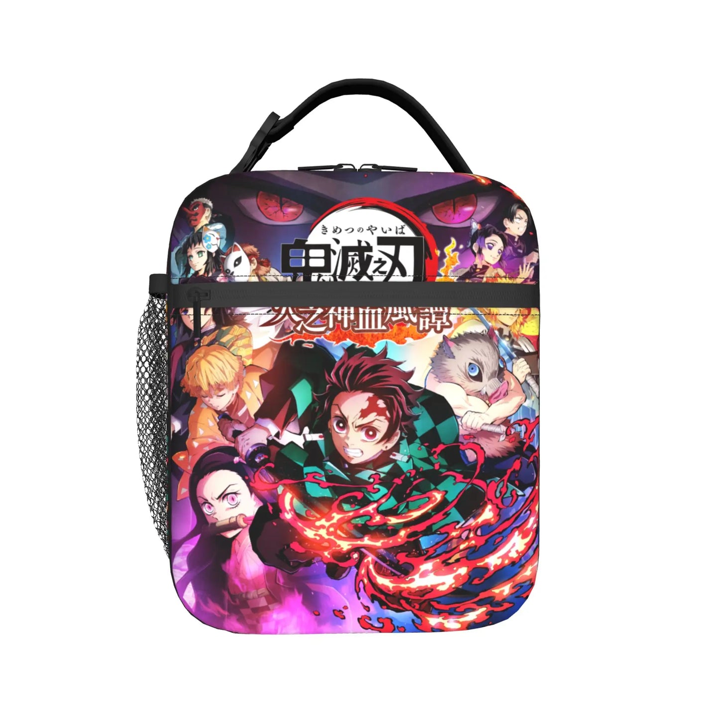 D-Demons Slayers Portable Lunch Box Multifunction Kimetsus No Yaibas Cooler Thermal Food Insulated Lunch Bag School Student
