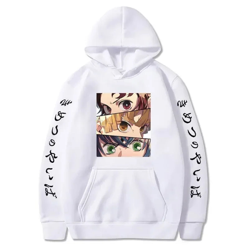 2026 New Demon Slayer Graphic Printed Hoodie Sweatshirt Men's and Women's Hoodie Men's Tops Sports Hoodie Harajuku Y2K Hoodie