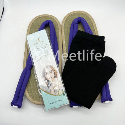 Anime Demon Slayer Shoes With Socks for Adults Kids Kimetsu no Yaiba Cosplay Shoes Nezuk Tanjirou Clogs Shoes Accessories