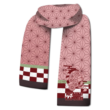 In stock Demon Slayer: Kimetsu No Yaiba Anime Scarf Kamado Tanjirouagatsuma Zenitsutomioka Giyuu Anime Winter Warm Xmas Gift