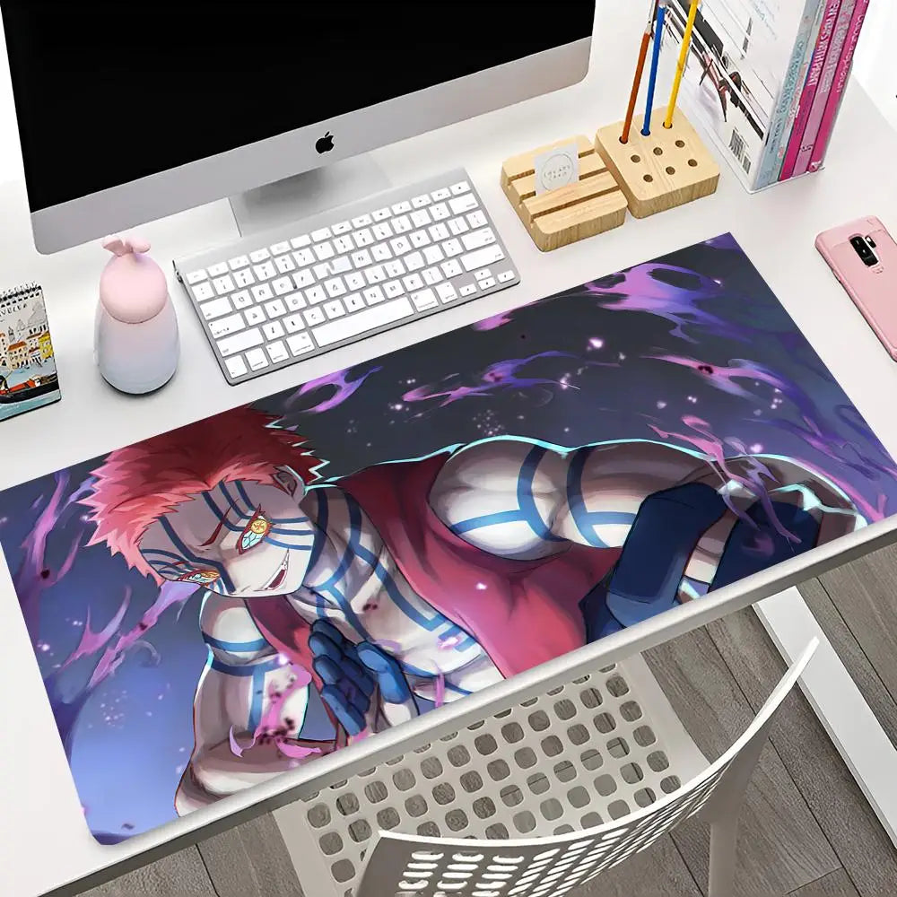 A-Akaza D-DemonS S-Slayer Mouse Pad Rubber Mat Laptop Xxl Mousepad Notebook Gamer Computer Table Gaming Accessories