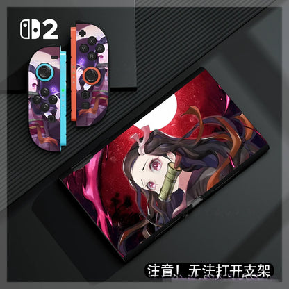 Anime Demon Slayer Tanjiro For Switch2 Protective Case Demon Slayer Anti Fall All Inclusive Hard Shell Switch 2 Decoration Gifts