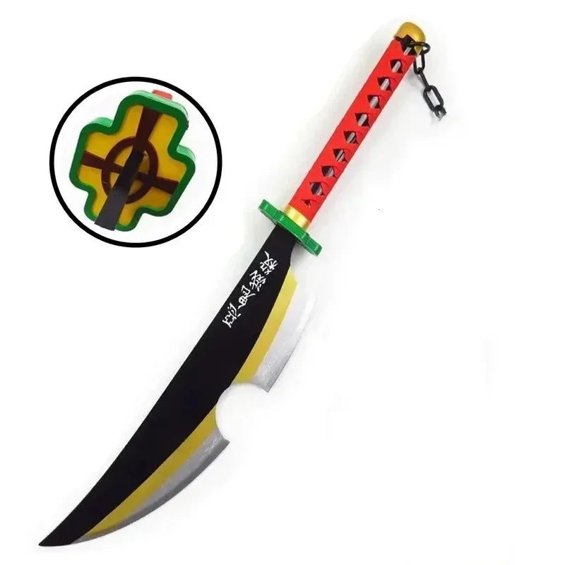 104cm Demon Slayer Katana Schwert Sword Anime Cosplay Prop Ninja Knife Real Size Japanese Katana Original Samurai Sabre Gift