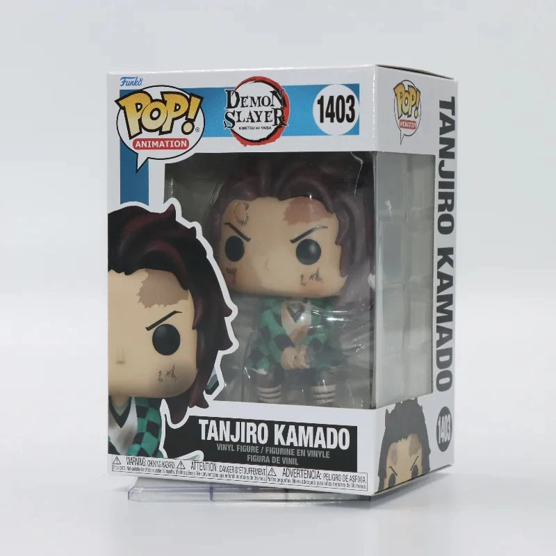 FUNKO POP Original Demon Slayer Blade Mi Douzi TANJIRO KAMADO Muichiro Tokoto Doma Akaza Action Anime Figures Toys Gift Model