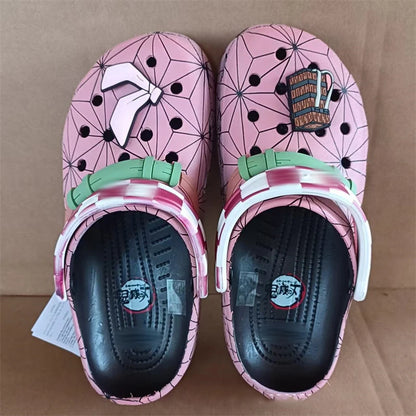 Summer Men Non-Slip Home Shoes Slipper Cartoon Cave Shoes Anime Demon Slayer Slippers Outdoor Travel Beach Sandals Gift