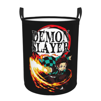 Demon Slayer Tanjiro Kamado Laundry Basket Collapsible Large Capacity Clothes Storage Bin Anime Manga 
 Laundry Hamper