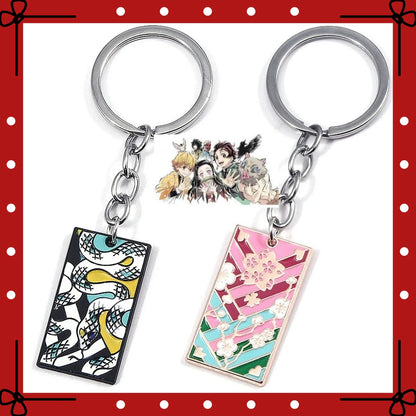 Demon Slayer Anime  Keychain Kamado Tanjiro Nezuko Hashira Ghost Slayer Corps Car Key Chain Cute  Birthday Gift For Anime Fans