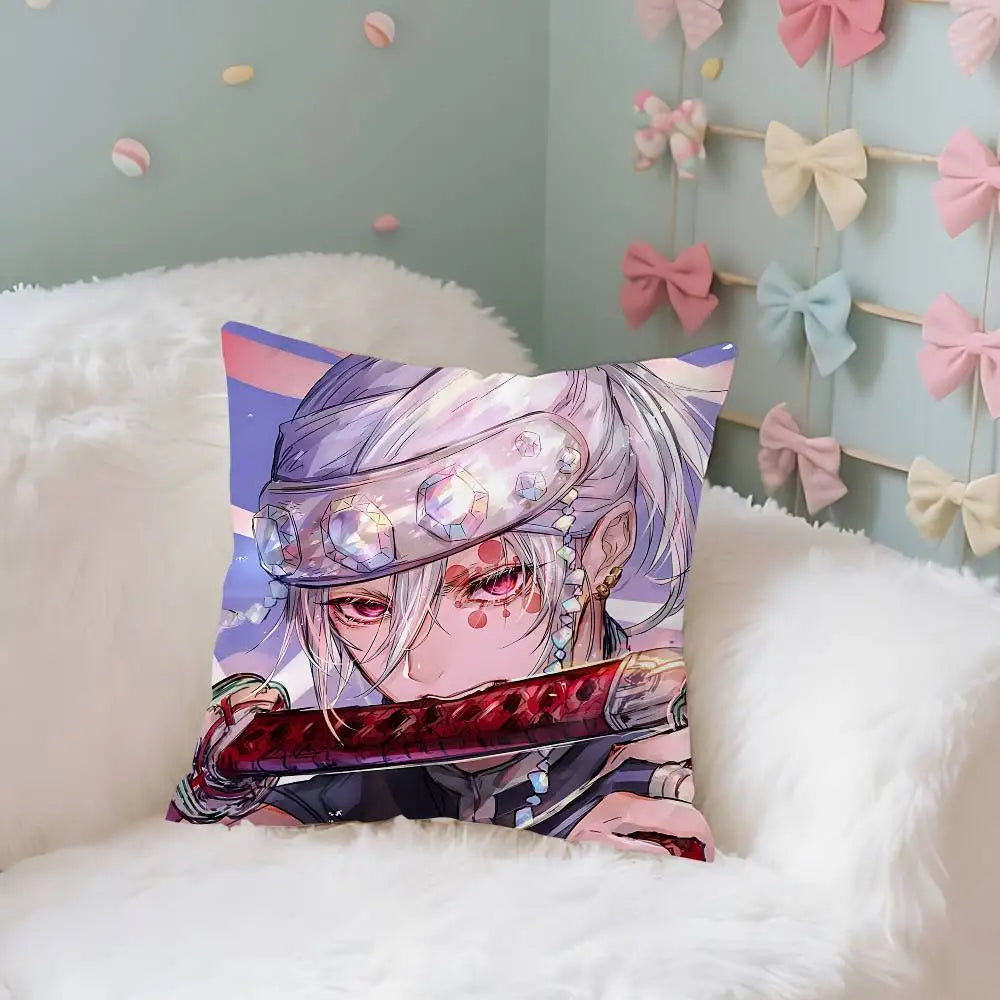 T-Tengen U-Uzuis Case Plush Fabric Soft Pillowcase Double Sided Print Cushion Cover Household Gifts
