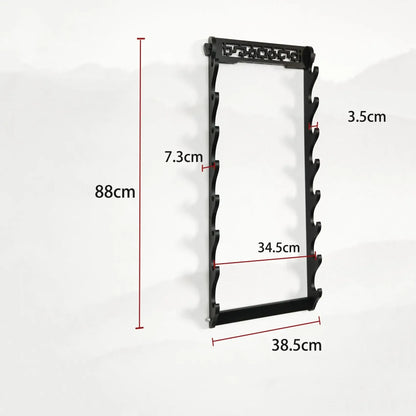 Wall Katana Shelf Support Wooden Sabre Samurai Sword Stand Holder Display Real Size Japanese Katana Rack Decoration Organizer