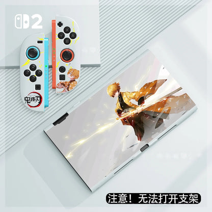 Anime Demon Slayer Tanjiro For Switch2 Protective Case Demon Slayer Anti Fall All Inclusive Hard Shell Switch 2 Decoration Gifts