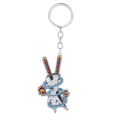 Anime Demon Slaye Sword Keychains Mini Japanese Katana Collection Souvenir Key Chains Enamel Pin Pendant Decor Exquisite Gifts