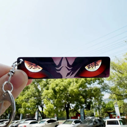 Anime Keychain Kill Ghosts Blade Figures Eyes Decorate Kawaii Acrylic Kamado Tanjirou Backpack Accessories Portable Toy Pendant