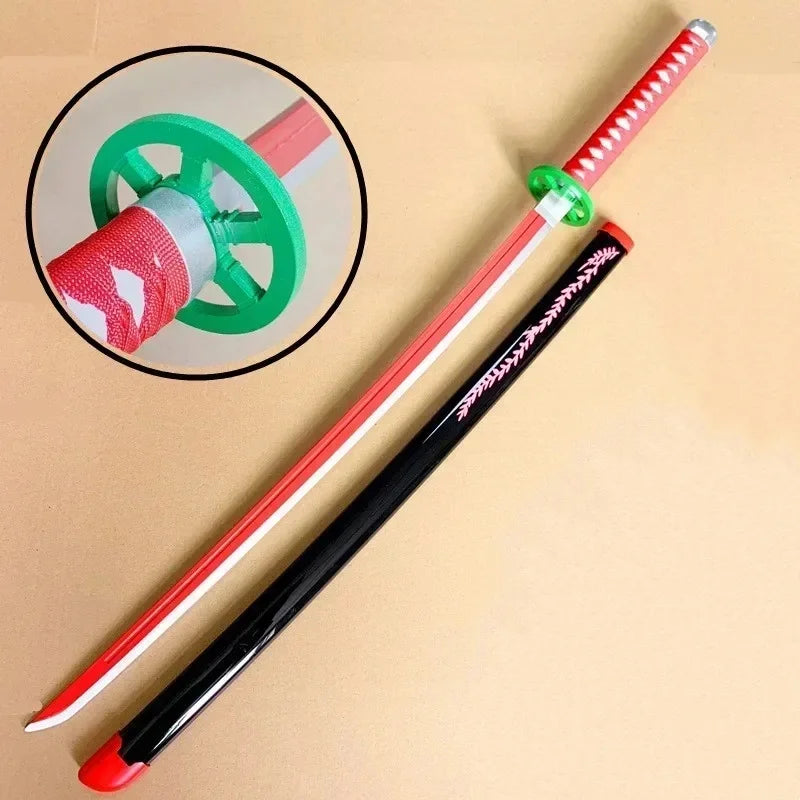 104cm Demon Slayer Katana Schwert Sword Anime Cosplay Prop Ninja Knife Real Size Japanese Katana Original Samurai Sabre Gift