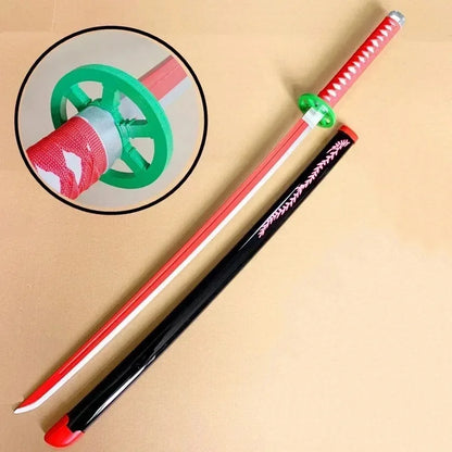 104cm Demon Slayer Katana Schwert Sword Anime Cosplay Prop Ninja Knife Real Size Japanese Katana Original Samurai Sabre Gift