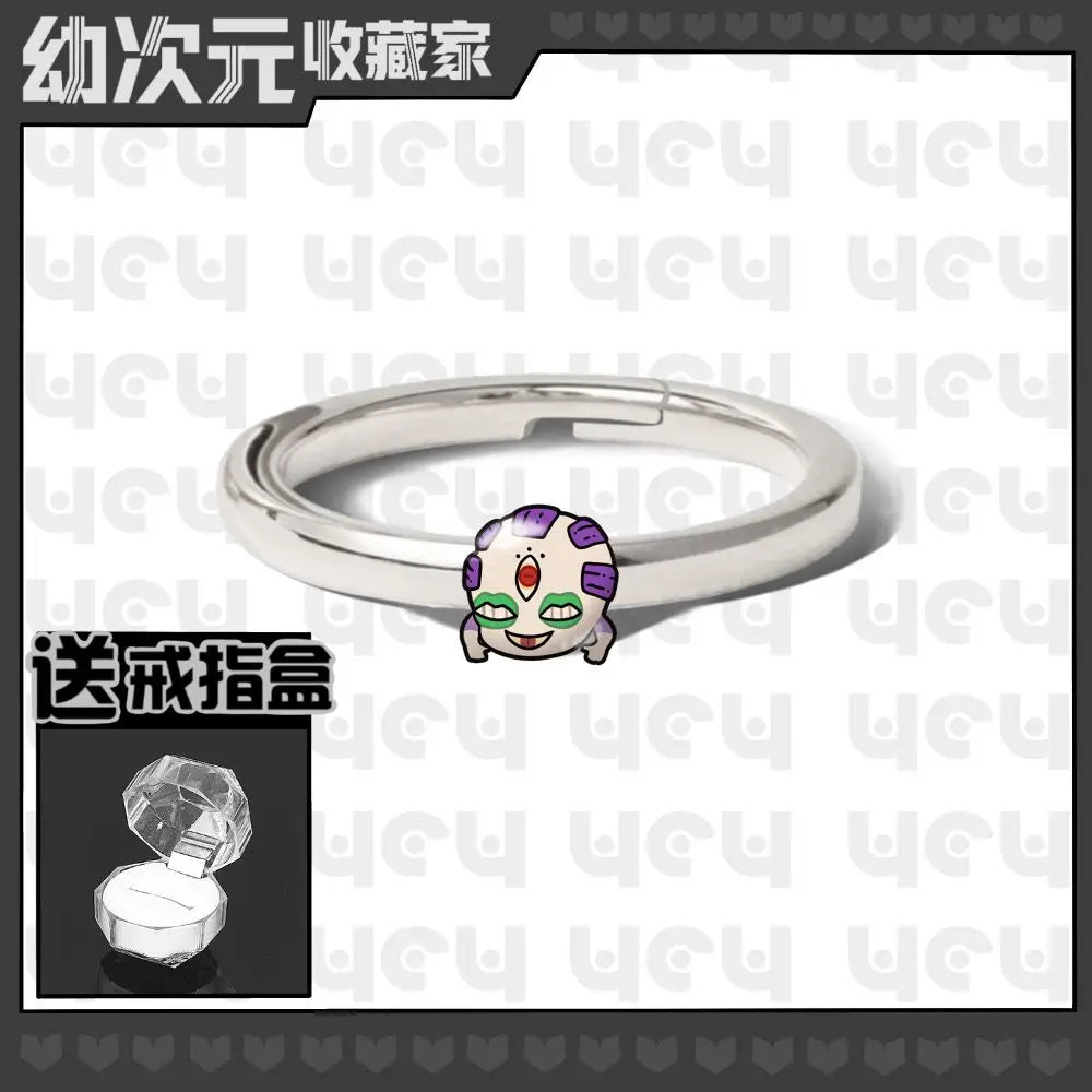 Demon Slayer Douma Tokitou Muichirou Tomioka Giyuu 2D Ring Fashion Personalized Cosplay Accessories Anime Original Niche Gift