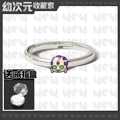 Demon Slayer Douma Tokitou Muichirou Tomioka Giyuu 2D Ring Fashion Personalized Cosplay Accessories Anime Original Niche Gift