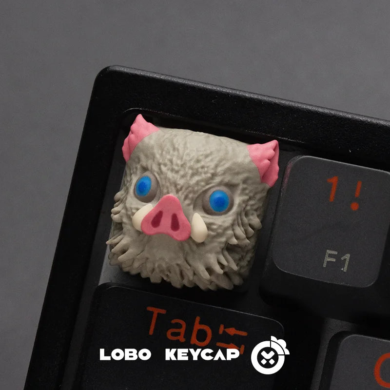 Anime Demon Slayer Kamado Nezuko Series Multiple Styles Keyboard Cute Keycap Decoration Contain Periphery Collectble Fun Gifts