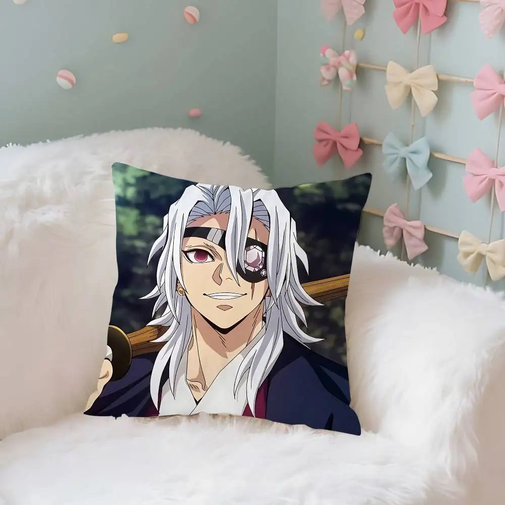 T-Tengen U-Uzuis Case Plush Fabric Soft Pillowcase Double Sided Print Cushion Cover Household Gifts
