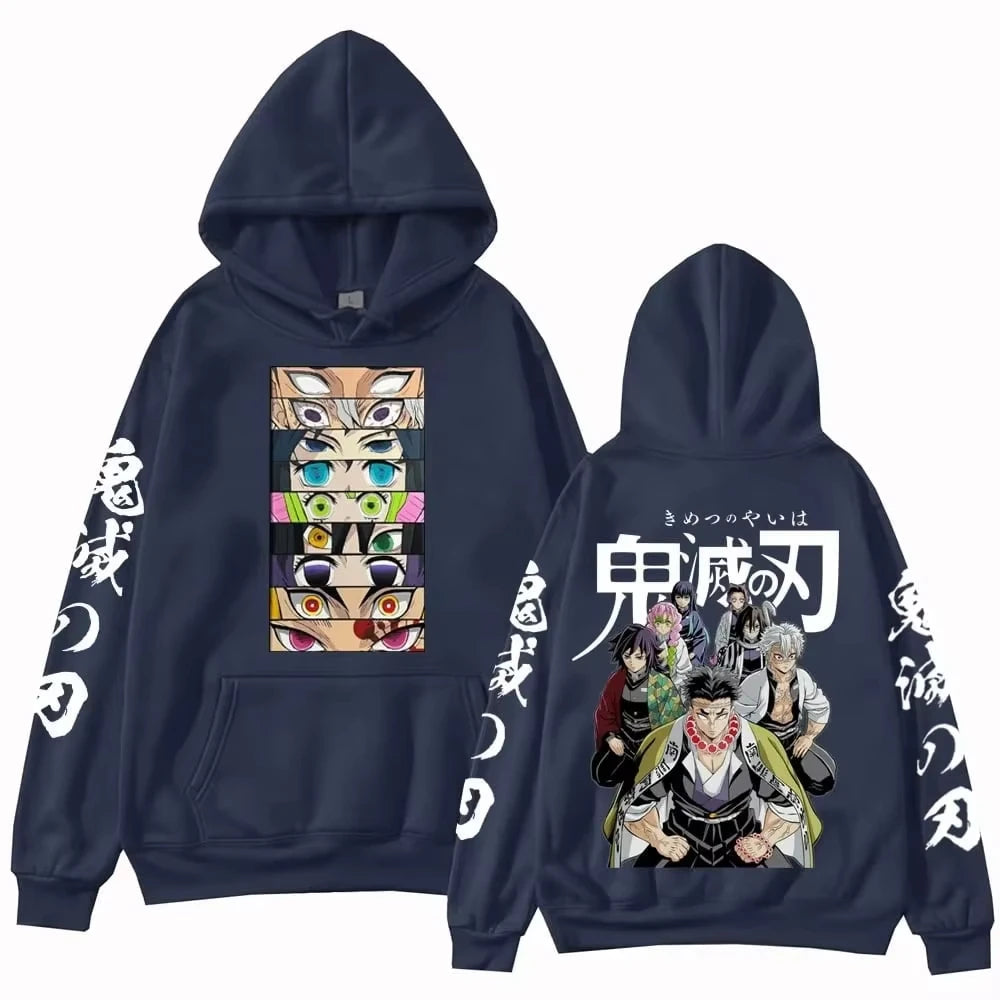Devil Killer Demon Slayer Blade Cosplay Street Style Men's Hoodie New Harajuku Style Casual Suitable for Both Men and Women