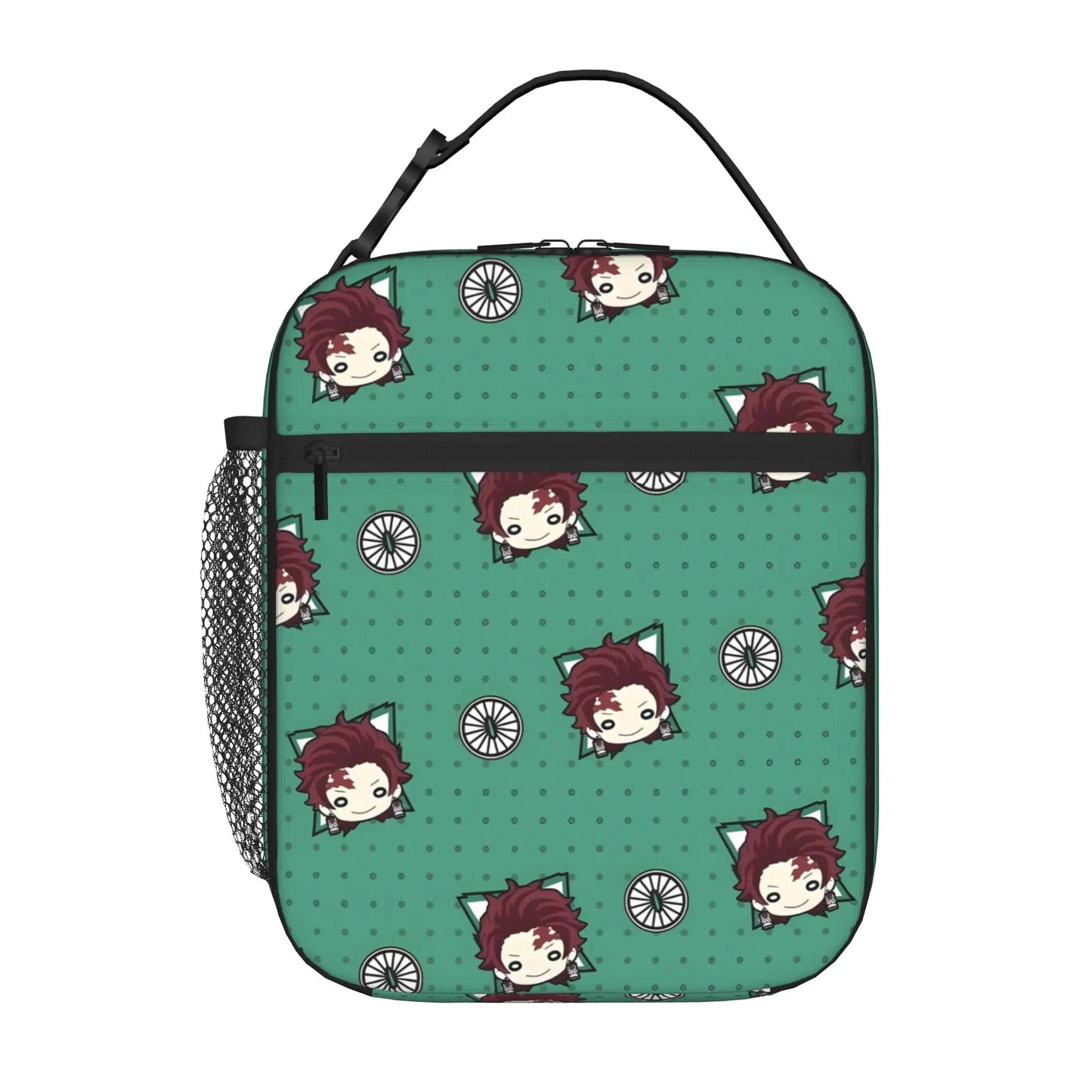 1 Piece Zipper Closure Muichiro Set Storage Bag Pocket Demon Slayer  School Lunch Food Box Reusable For Lunch Food Bag