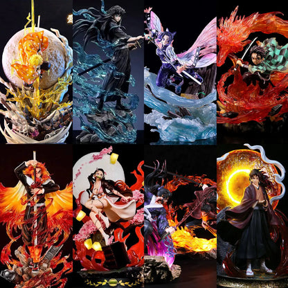 Anime Demon Slayer Figure Kamado Tanjirou Nezuko Action Figure Zenitsu Inosuke Kimetsu Yaiba Figurine PVC Model Collection Toys