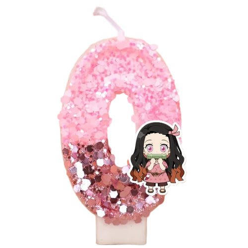 Bougie chiffre Nezuko Demon Slayer, visuel 8 sur 10