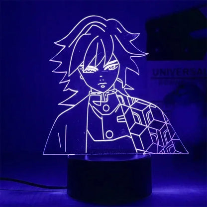 Kimetsu No Yaiba Nezuko Kamado Figure Led Night Light for Bedroom Decor Nightlight Kids Child Table 3d Lamp Demon Slayer Gift