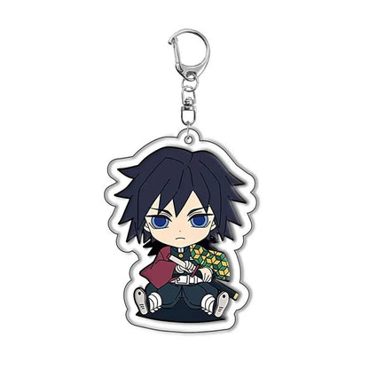 Demon Slayer Kimetsu no Yaiba Tanjiro Kamado Nezuko Acrylic Keychain Pendant Anime Merchandise Custom Wholesale In Stock Bulk