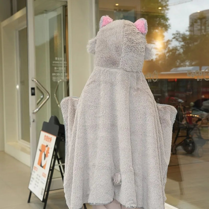 Demon Slayer anime peripheral Inosuke lunch break blanket classroom sleeping double layer warm shawl air-conditioned blanket