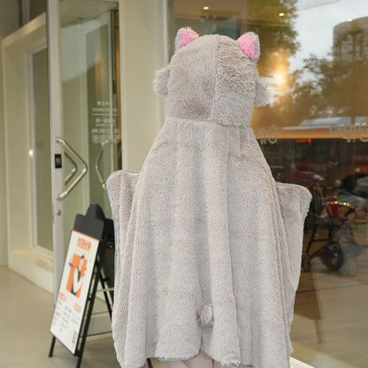 Demon Slayer anime peripheral Inosuke lunch break blanket classroom sleeping double layer warm shawl air-conditioned blanket