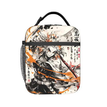 D-Demons Slayers Portable Lunch Box Multifunction Kimetsus No Yaibas Cooler Thermal Food Insulated Lunch Bag School Student