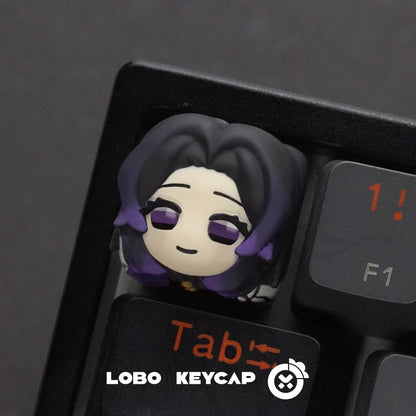 Anime Demon Slayer Kamado Nezuko Series Multiple Styles Keyboard Cute Keycap Decoration Contain Periphery Collectble Fun Gifts